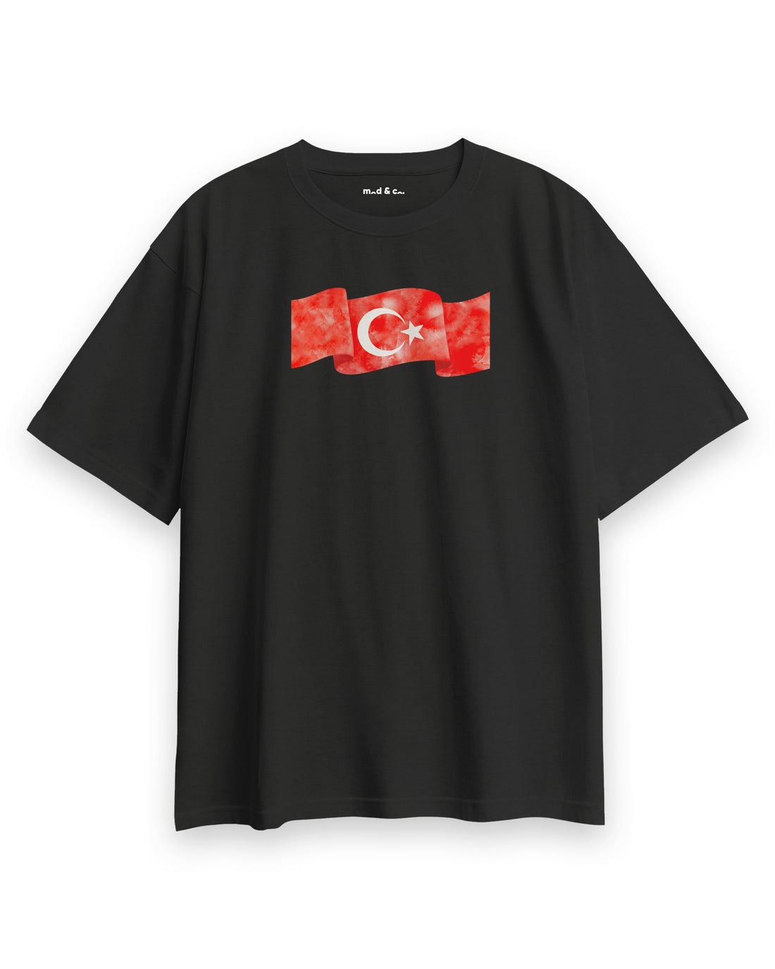 Türk Bayrağı 2 Oversize T-Shirt