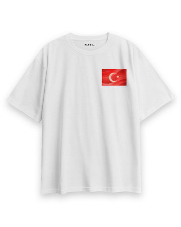 Türk Bayrağı 3 Oversize T-Shirt