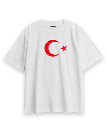 Ay Yıldız Oversize T-Shirt